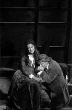 Angela Gheorghiu og Roberto Alagna i Den Jyske Operas opsætning af 'La Bohème' i 2003. - Foto fra bogen. 