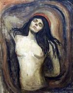 Munchs maleri 'Madonna' var et af de to mesterværker som en bande røvere stjal fra Munch-museet i Oslo. - Foto: AP 