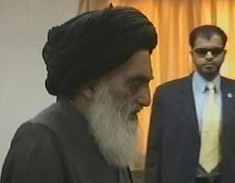 Op mod 80 personer har mistet livet i dag i Kufa-Najaf-området., samme dag som storayatollah al-Sistani vender tilbage til Irak. - Foto: AP 