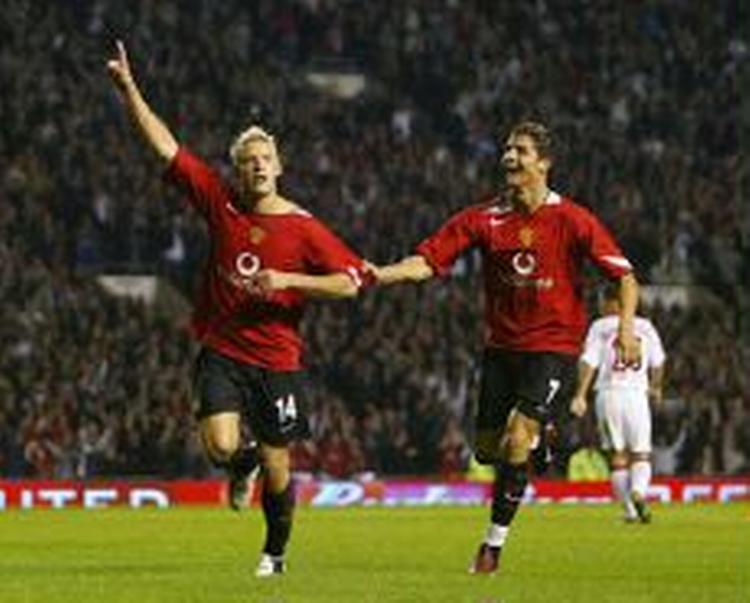 Manchester Uniteds Alan Smith kan se frem til kampe mod Fenerbache, Olympique Lyon og Sparta Prag. - Foto: AP 