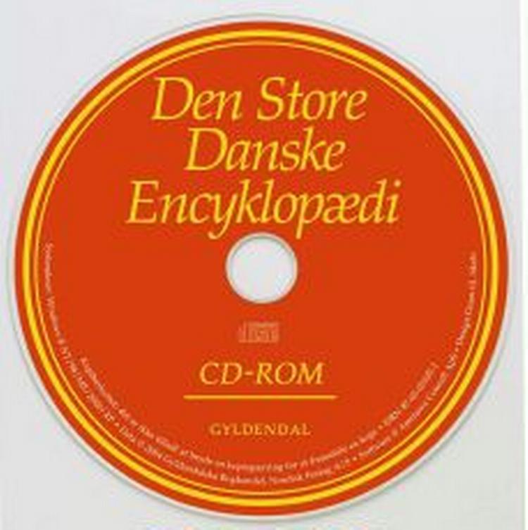 Den Store Danske Encyklopædi fylder godt på reolen. Nu kan man få en billigudgave på cd-rom. Én cd-rom. - Foto: Pr 