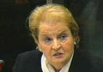 Albright sættes ind mod dansk afgørelse. - Foto: AP 