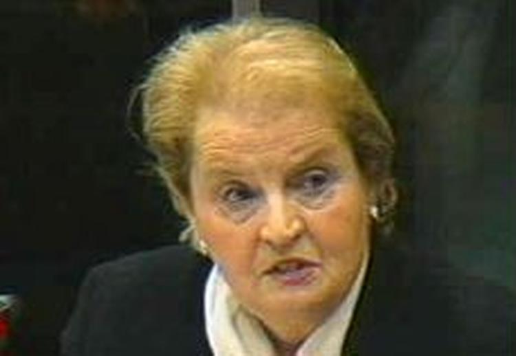 Albright sættes ind mod dansk afgørelse. - Foto: AP 