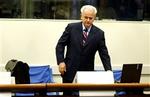 De serbiske kommentatorer konkluderer, at serberne er trætte af denne mand og hans sag. - Foto: AP 