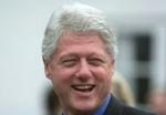 Bill Clinton under sig besøg i Danmark. - Foto: Finn Frandsen 