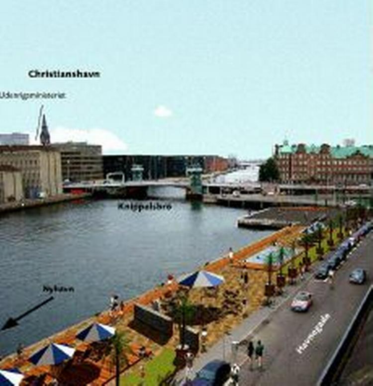 Københavns havnebade er mest til udspring og unge mennesker. Nu skal børnefamilierne have deres egen strand ved havnen, foreslår byens kulturborgmester. - Grafik: Kirstine Lyngklip 