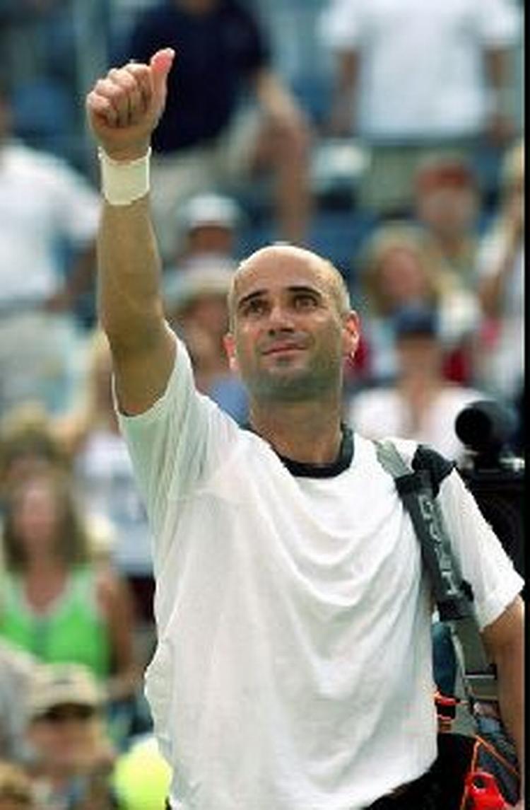 Tennisveteranen Andre Agassi er stadig på toppen. - Foto: AP 