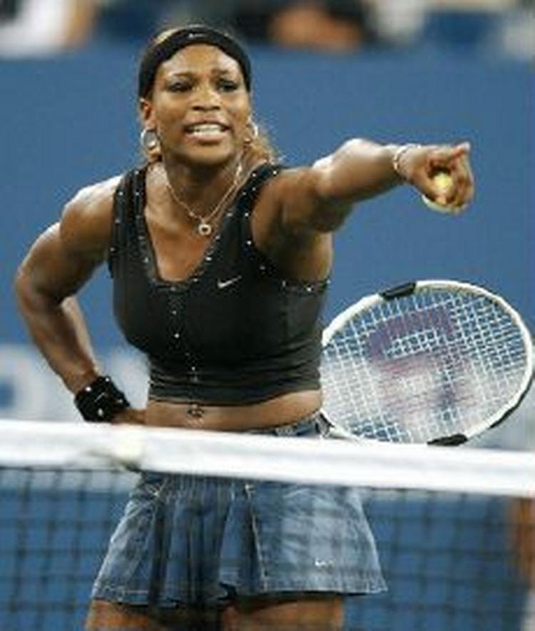 Serena skældte ud på dommeren. - Foto.:AP 
