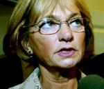 'Jeg vil overhovedet ikke gå ind i en debat med en mand, der siger sådan om Dansk Folkeparti', siger Pia Kjærsgaard. - Arkivfoto: Martin Zakora 