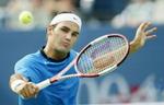 Tim Henman forsøgte alt, men Federer leverede den ene fænomenale vinder efter den anden. - Foto: AP 