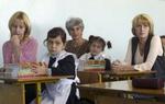 Ikke mange elever mødte op på skole nr. 6 i Beslan. - Foto: AP 