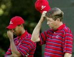 Tiger Woods og Davis Love III har langt fra indfriet forventningerne. - Foto: AP 