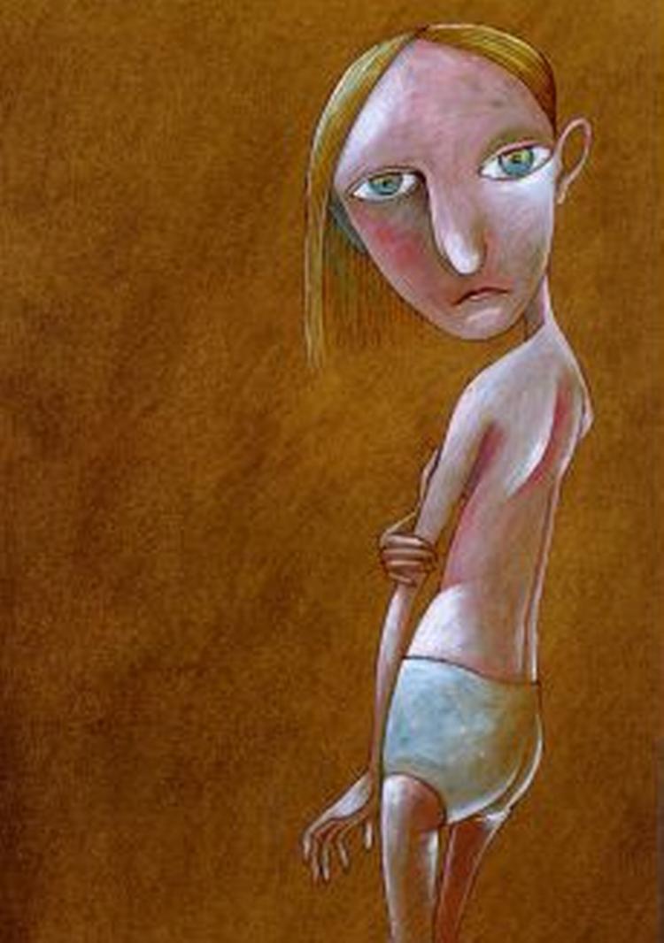 ET BLIK. Dorte Karrebæks illustration af begrebet Sjuskedorte glemmer man ikke lige med det samme.   Illustration fra bogen 
