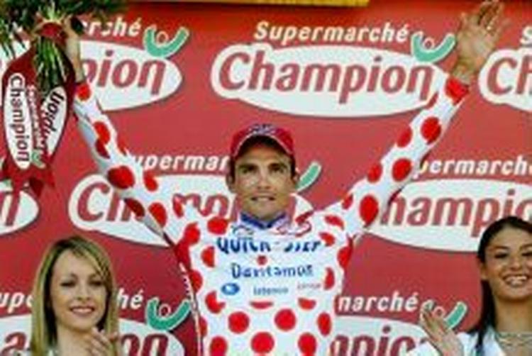 Richard Virenque vil altid blive husket som ham i den polkadotprikkede - en trøje han nåede at vinde syv gange. - Foto: AP 