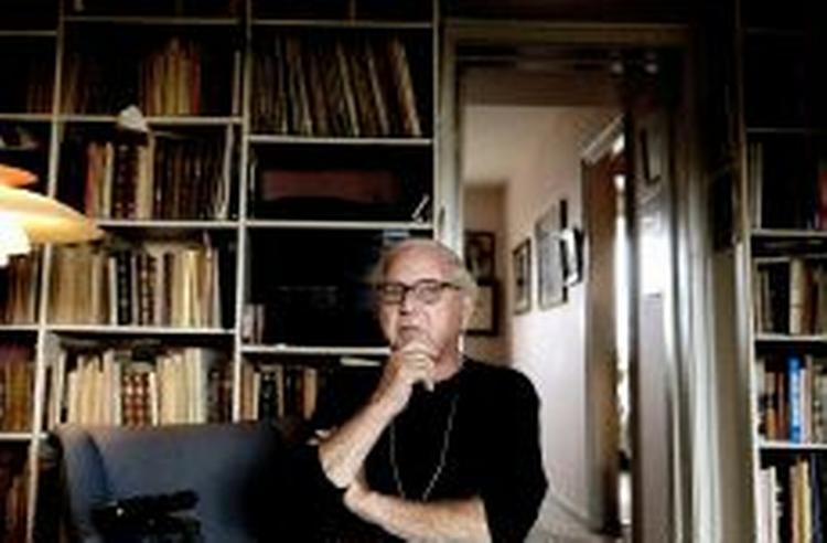 Bibliopaten besøgte bogsamleren Herluf Baggesen, som er svigersøn til forfatteren Hartvig Frisch. - Foto: Pelle Rink 
