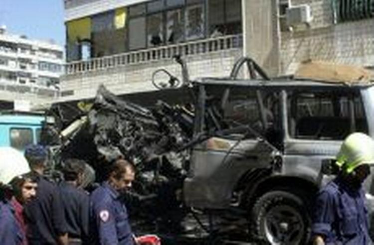 Resterne af bilen som Izz el-Deen al-Sheikh Khalil kørte. - Foto: AP 
