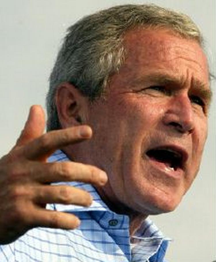 George W. Bush holder Kerry bag sig i den seneste meningsmåling. - Foto: AP 