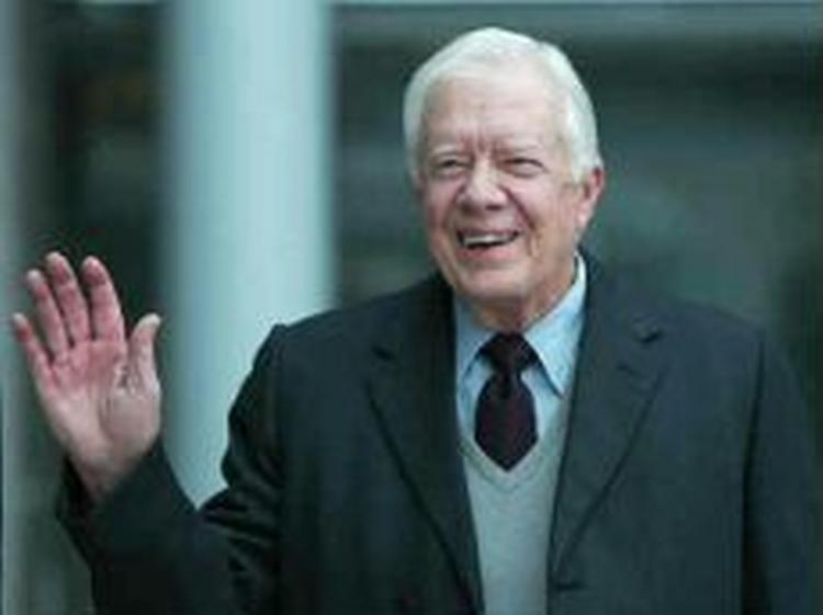 Tidligere præsident og nu valgobservatør, Jimmy Carter, tror ikke på et fair valg i Florida. - Foto: AP 