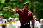 Den amerikanske golfstjerne Tiger Woods har det seneste år haft armen ude til siden mange gange, mens han har skreget  Fore  ned over alverdens golfbaner. Nu prøver han igen i Irland.   Arkivfoto: AP 