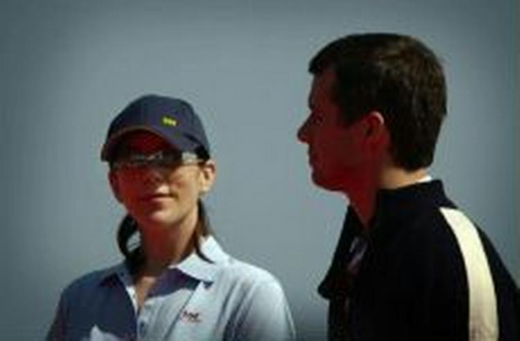 Kronprins Frederik og kronprinsesse Mary dyrker selv sport og udfordrede hinanden i en matchrace i Københavns Havn kort før deres bryllup i maj måned. - Arkivfoto: Jens Dresling 