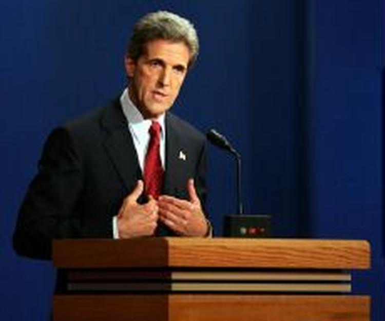 John Kerry gav det bedste indtryk ved den første tv-duel mellem de to præsidentkandidater, hvis man skal tro de amerikanske kommentatorer. - Foto: AP 