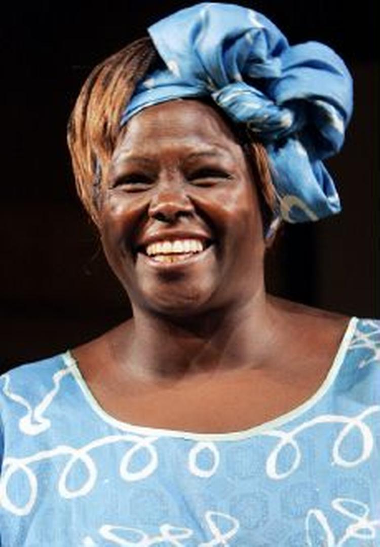 Wangari Muta Maathai, her set på et foto fra juni i år. - Foto: AP 