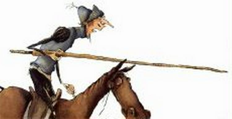 TIL ANGREB! Don Quixote i Bo Odgaard Iversens streg. 