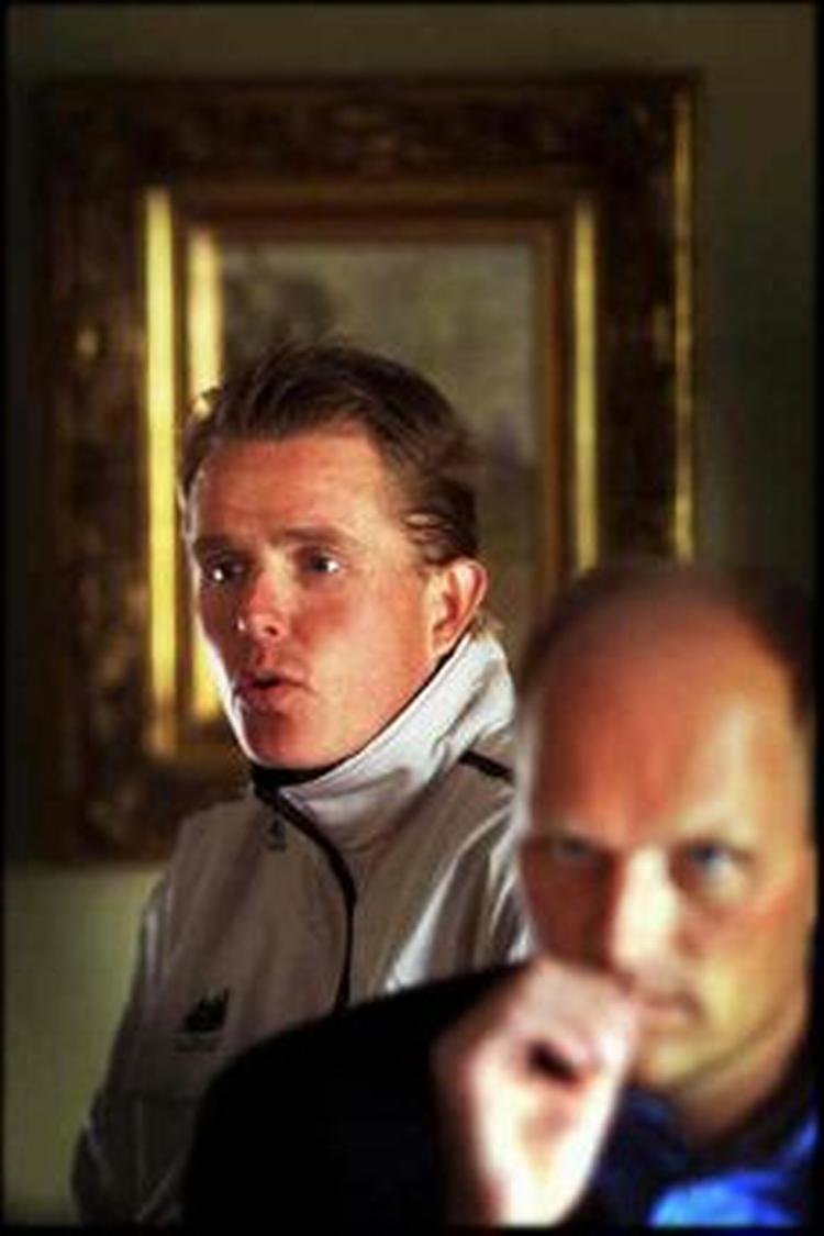 Rolf Sørensen og Bjarne Riis er ikke enige om, hvor talentet Mads Christensen skal køre. - Foto: Claus Bonnerup 