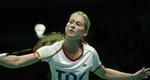 Camilla Martins sidste kamp endte efter to sæt og med et klart nederlag på 11-9, 11-0. - Arkivfoto: Morten Langkilde 