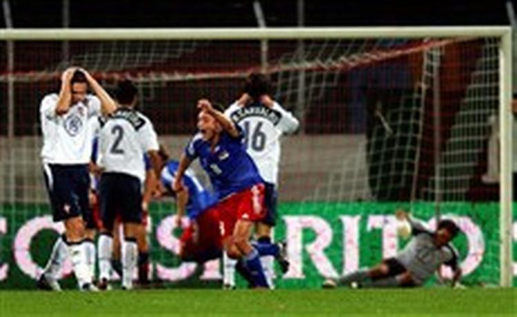 Portugal var foran 2-0, men til sidst var det altså Andreas Gerster (på billedet) og resten af de blåklædte spillere fra lilleputnationen, som kunne juble.   Foto: Eddy Risch 