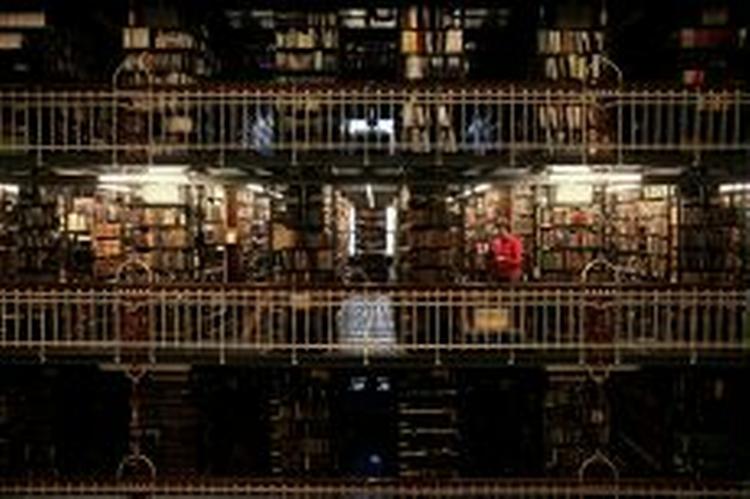 Biblioteket har en 18 kilometer lang samling af danske bøger. Nu vil biblioteket høste informationer fra internettet. - Foto: Jacob Ehrbahn 