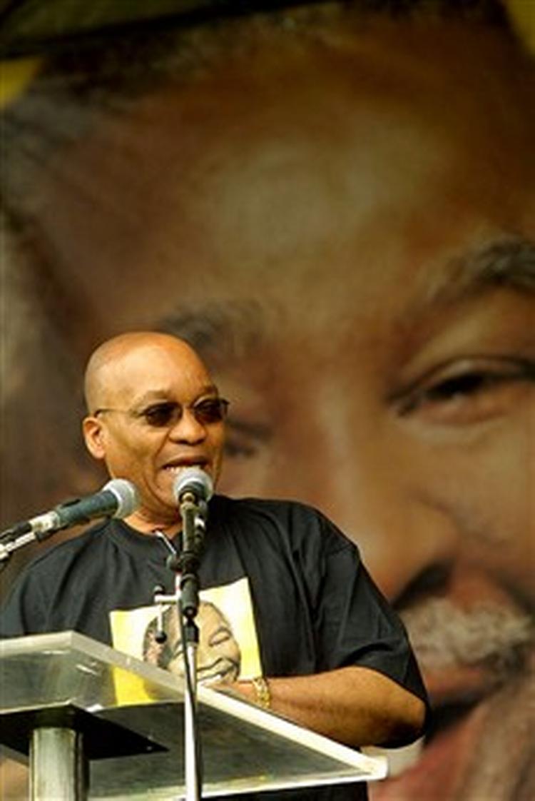 Sydafrikas vicepræsident, Jacob Zuma står til at blive Sydafrikas næste præsident. Medmindre han involveres i en verserende korruptionssag.   Foto: Mujahid Safodien/AP 