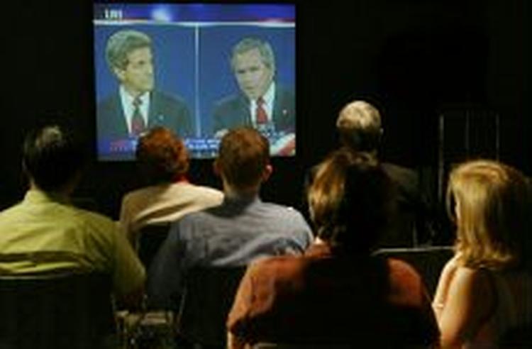 Meningsmålinger foretaget kort efter nattens tv-duel udnævner John Kerry til vinder. - Foto:AP 