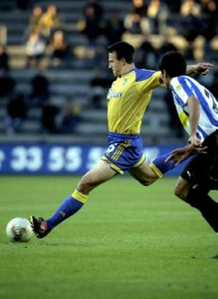 Ruben Bagger i kamp mod Esbjerg. - Arkivfoto: Pelle Rink 