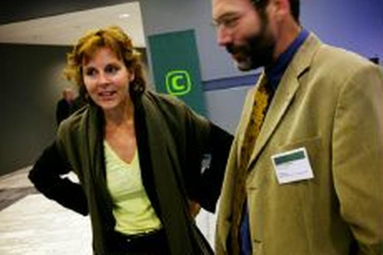 Connie Hedegaard ved landsrådet i Bella Center. - Foto: Martin Lehmann 