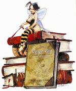 FRÆKT. Franske Regis Loisel fik en pris for sin dybdepsykologiske version af Peter Pan. Nu venter vi på 6. bind i serien, hvor Klokkeblomst også spiller en rolle.   Tegning: Regis Loisel 