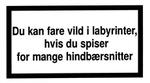 Hvis slik og kage gør dig dummere, skal fremtidens bagposer så være udstyret med advarsler som denne? 