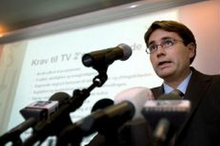 Staten mister ikke fuldkommen grebet om TV2 efter privatiseringen af tv-kanalen. Det kunne kultuminister Brian Mikkelsen fortælle ved præsentationen. - Foto: Jens Dresling 