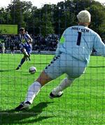 Jimmy Nielsen tror ikke, at prisen på ham afskrækker en engelsk klub, og han er meget spændt på, hvad der nu sker med hensyn til en eventuelt kontrakt med engelske Leicester.   Foto: Lars Skaaning 