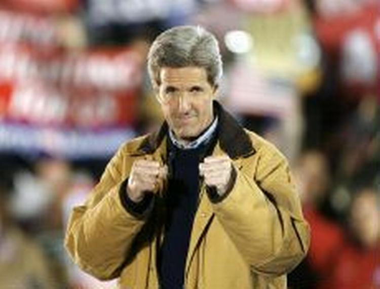 Præsident Kerry? Tjah, hvis man er til fodbold og overtro. - Foto: AP 