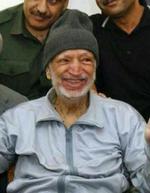 For få dage siden blev dette billede af en tydeligt svækket Arafat offentliggjort. - Foto: AP 