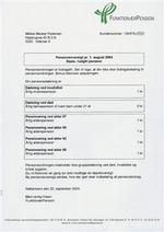 FunktionærPension lover ifølge oversigten 1 krone i invalidepension. 
