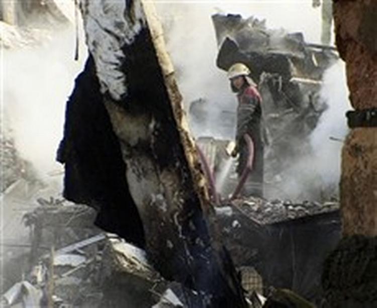 Bombesprængning i de russiske boligblokke. - Foto fra filmen 