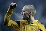 Thomas Kahlenberg blev redningsmand for Brøndby, da han scorede sejrsmålet til 3-2. - Foto: Peter Hove Olesen 
