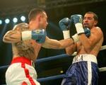 Manny Siaca blev siddende på sin stol efter syvende runde. - Foto: Lars Poulsen 