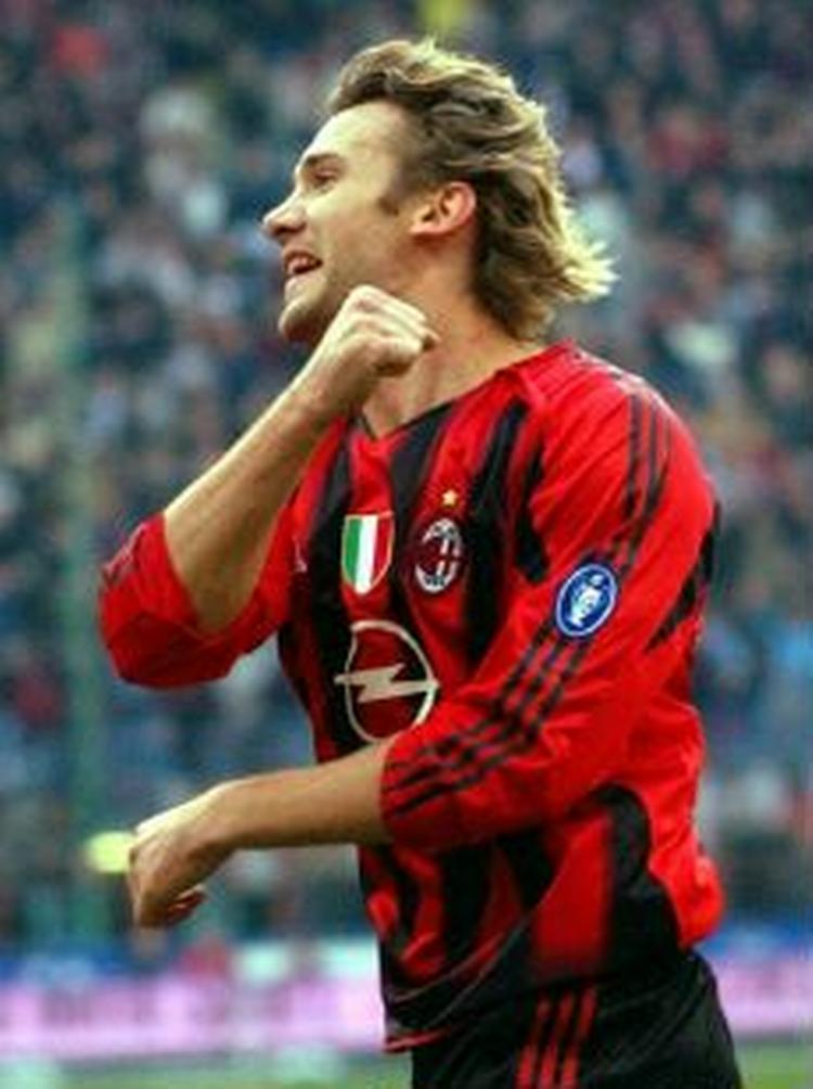 Jon Dahls angrebskollega Andrej Sjevtjenko scorede to mål for Milan. - Foto: AP 