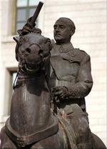 General Franco er helt til hest. - Foto: AP 