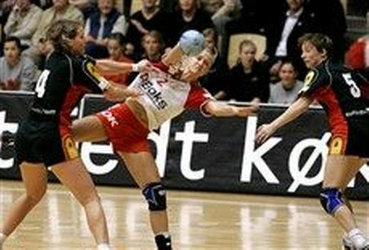 Rikke Skov scorede fire gange mod tyskerne. - Foto: Ole Frederiksen 