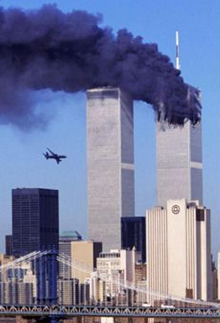 Siden 11. september 2001, hvor terrorister fløj to passagerfly ind i World Trade Center har Scientology haft fremgang. - Foto: AP 