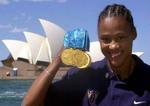 Marion Jones havde et godt OL i Sydney, men nu tyder meget på, at hun havde dopet sig til medaljerne. - Foto: AP 